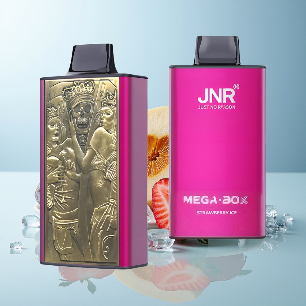 JNR Mega Box 25000 Пуфове Диспосабл Вейп Ягодов Лед 30ml 850mAh Dual Mesh Dual Core Type-C