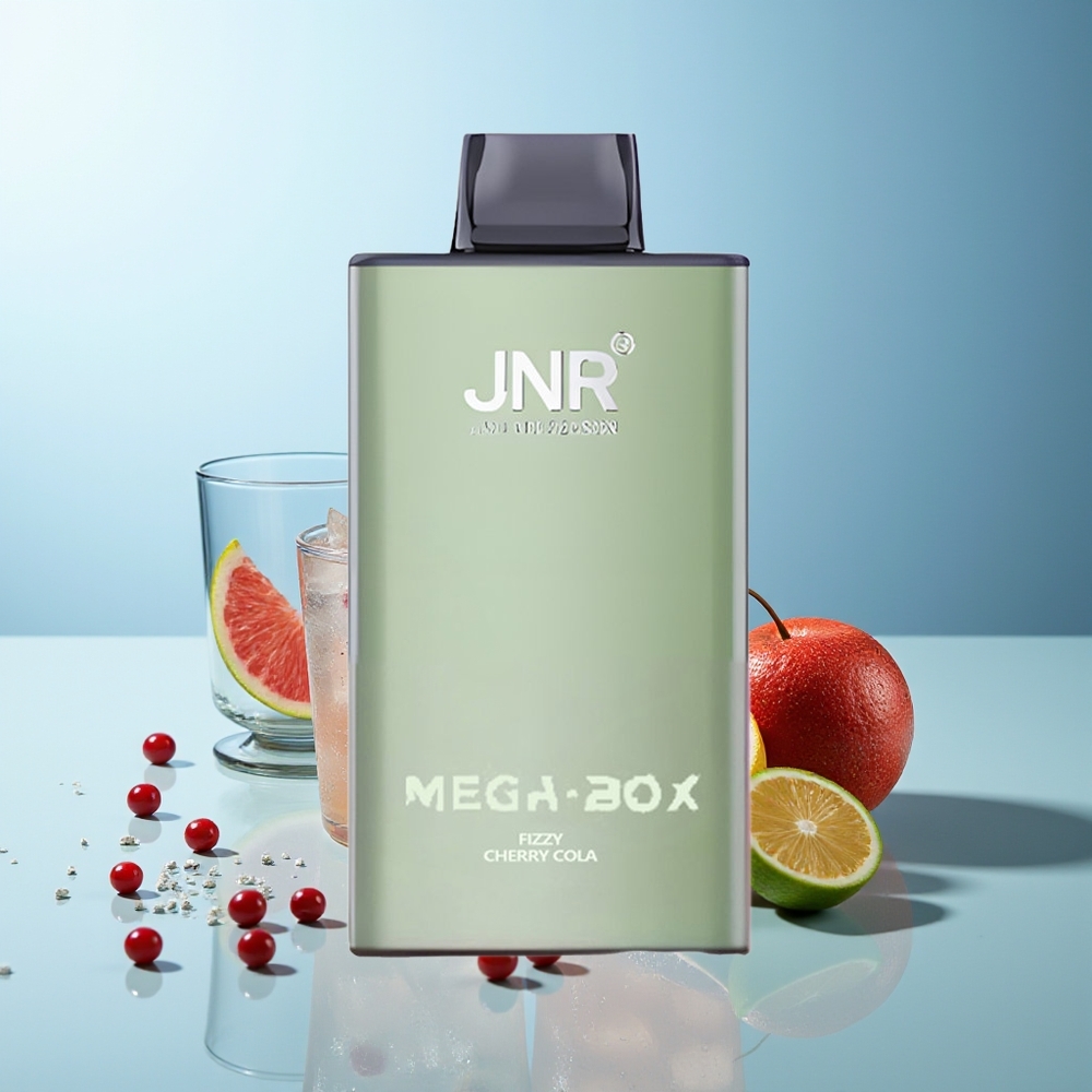 JNR Mega Box 25000 Пуфове Диспосабул Вейп Газирана Черешова Кола Dual Mesh Coil Type-C