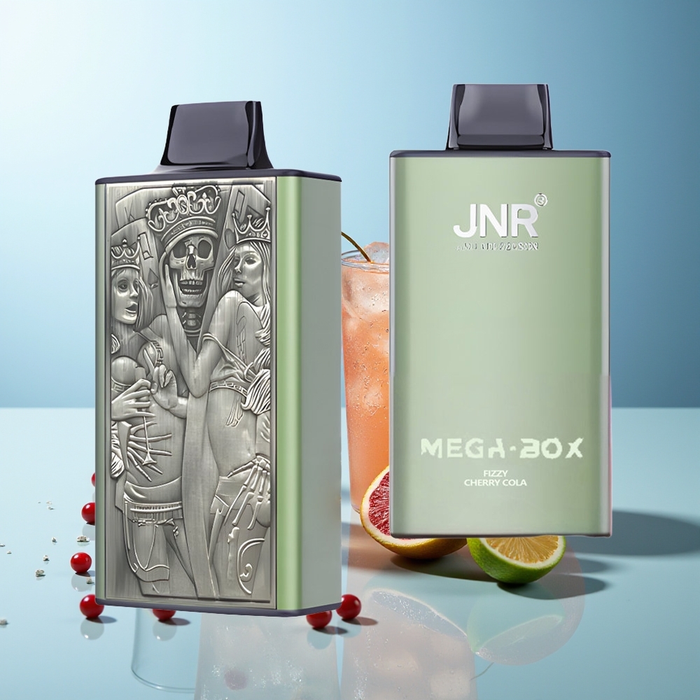 JNR Mega Box 25000 Пуфове Диспосабул Вейп Газирана Черешова Кола Dual Mesh Coil Type-C
