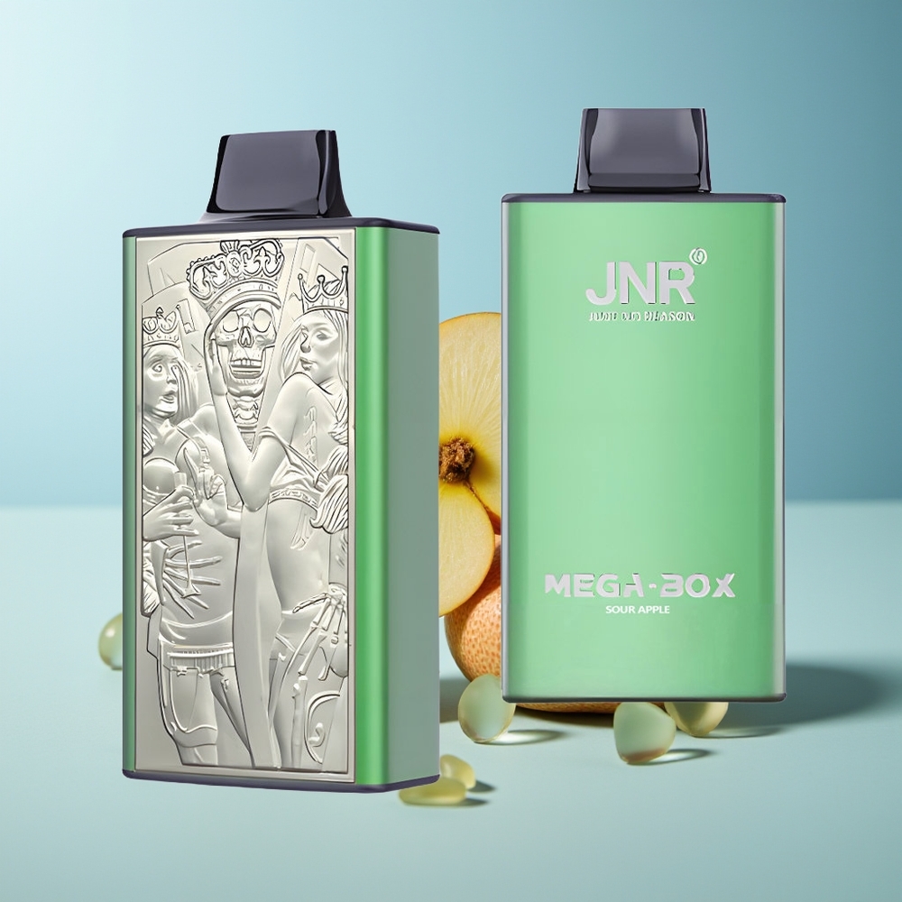 JNR Mega Box 25000 Вдишвания Кисела Ябълка Dual Mesh Coil Type-C