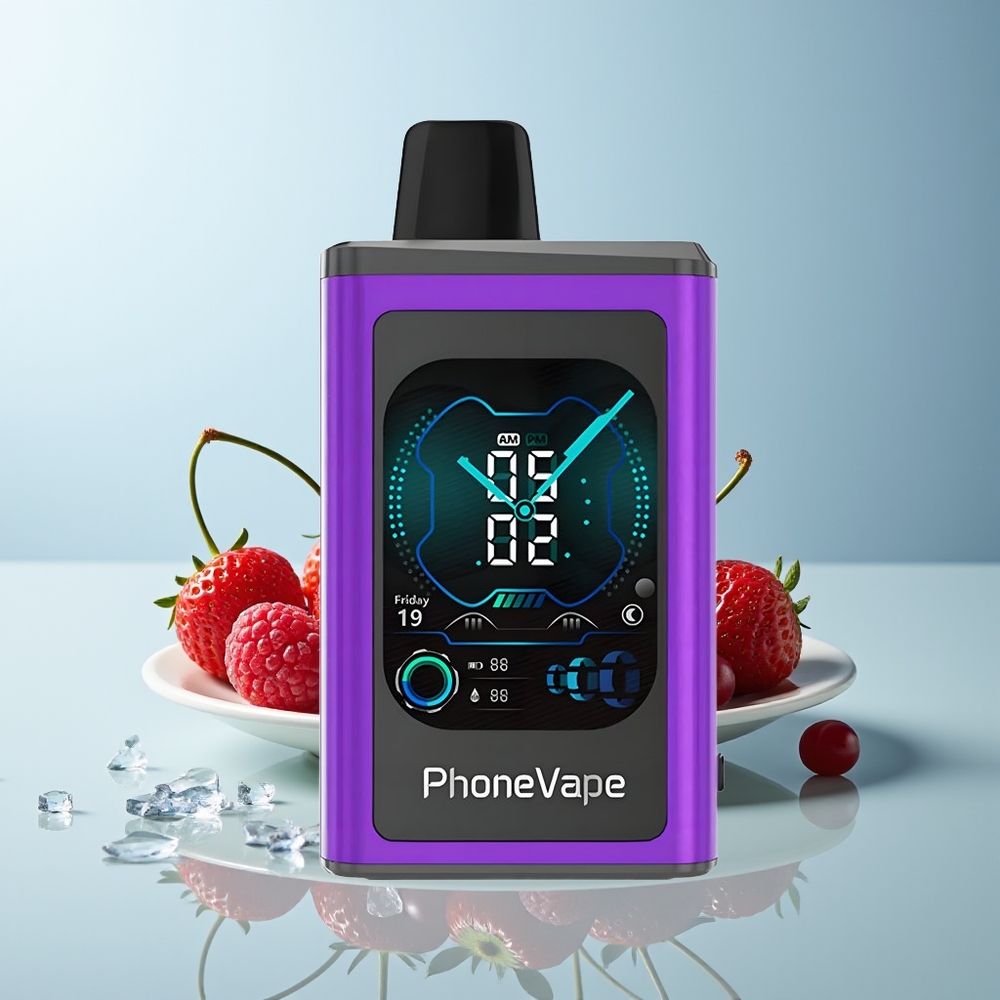 JNR PhoneVape 30000 пуфове Домашна Череша Ягода Малина 850mAh Type-C