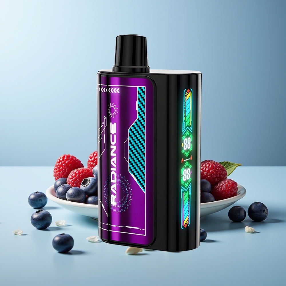 JNR Radiance 31000 Пуфове Диспосабул Вейп Боровинково-Кисела Малина 28мл Dual Mesh Coil 950mAh Type-C