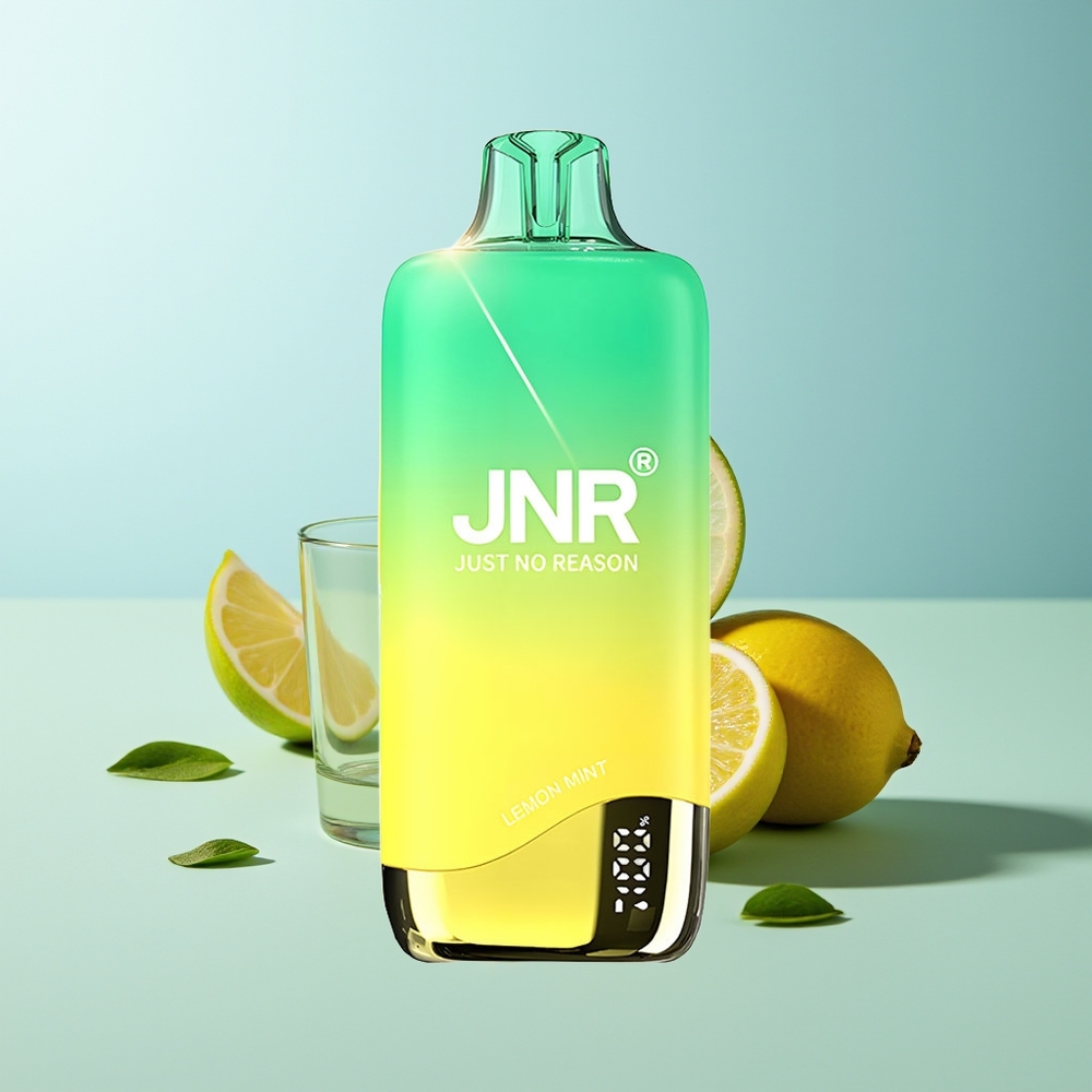 JNR Rainbow 10500 Пуфове Диспосабулен Вейп Лимон-Мента с 600mAh Батерия 0.8ohm
