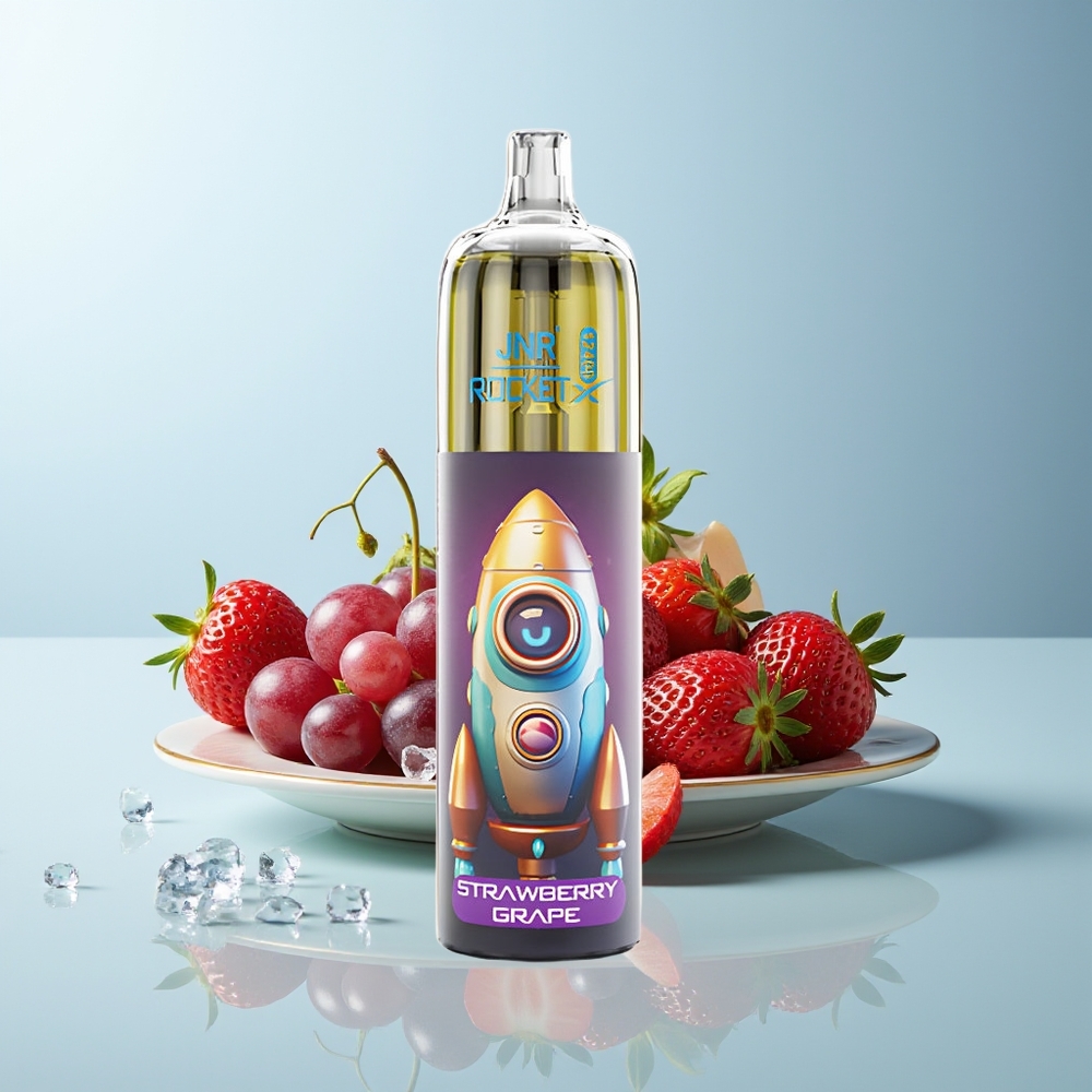 JNR Rocket-X 12400 Пуфове Диспосабул Вейп Ягода Грозде RGB Осветление Регулируем Въздушен Поток