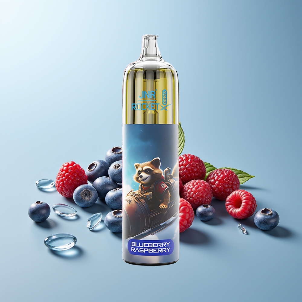 JNR Rocket-X 12400 Пуфовa Диспозaбл Вейп Боровинка Малина с Регулируем Въздушен Поток RGB Светлини