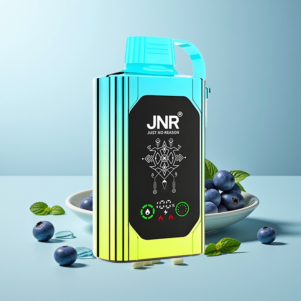 JNR Shisha Hookah Box 20500 Пуфове Боровинка Мента HD Display 1000mAh 25ml Dual Mesh Coil Dual Core