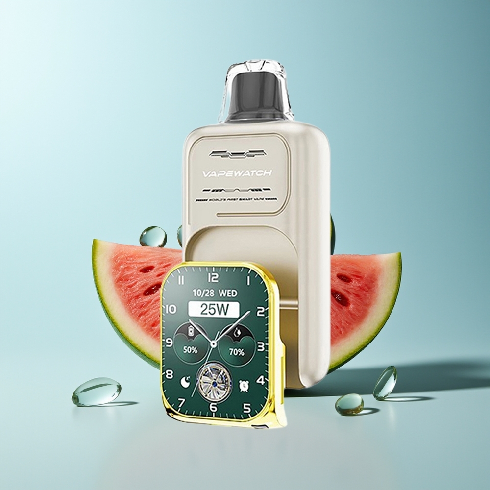 JNR VapeWatch 30000 Вдишвания Диспозaбл Вейп Динена Лед 1000mAh Батерия 19mL Течност 5% Никотин Dual Mesh Coil Type-C