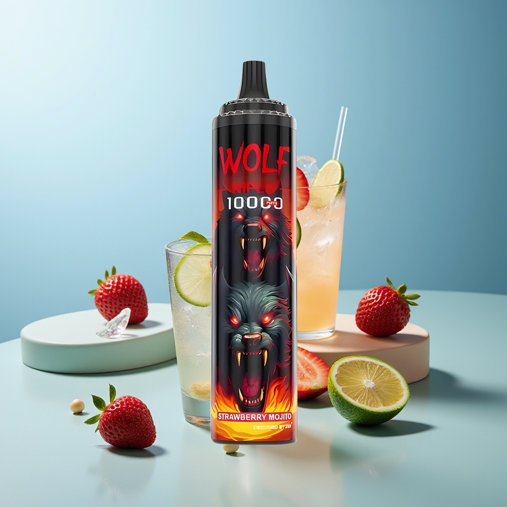 JNR Wolf Niplo 10000 Пуфсови Ягодов Мохито Меш 1.0Ω 650mAh 20ml Type-C