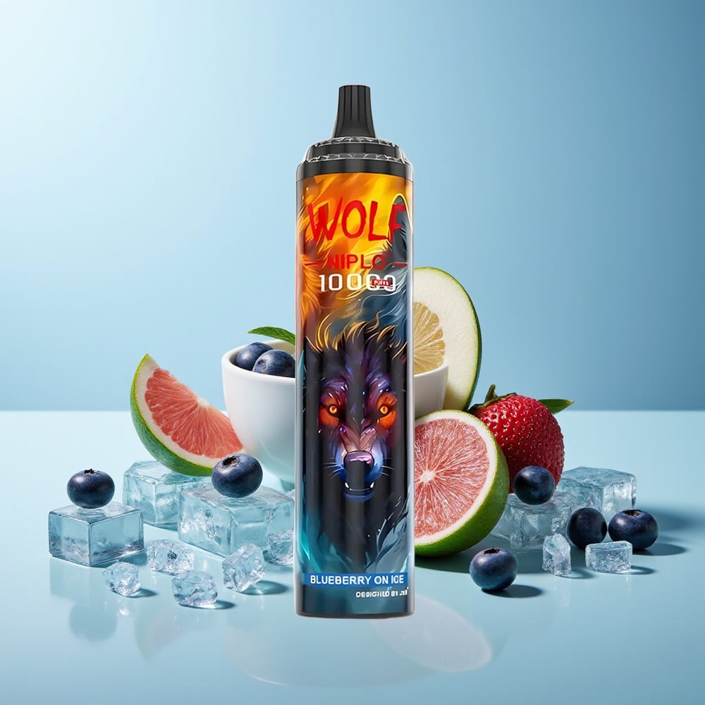JNR Wolf Niplo 10000 Пуфове Боровинка На Лед 1.0 Ohm Mesh Coil 650mAh 20ml Type-C