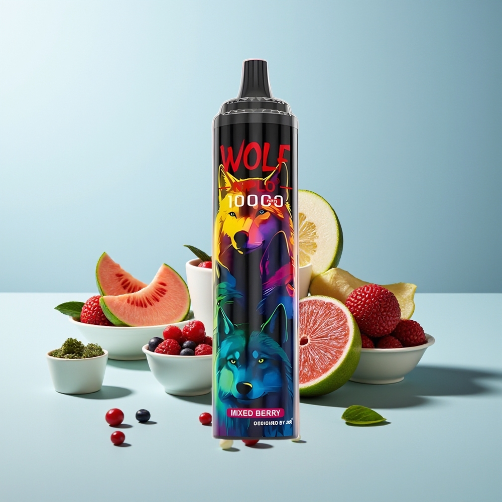 JNR Wolf Niplo 10000 Пуфове Смесени Ягоди Mesh Coil 1.0 Ohm 650mAh 20ml Type-C