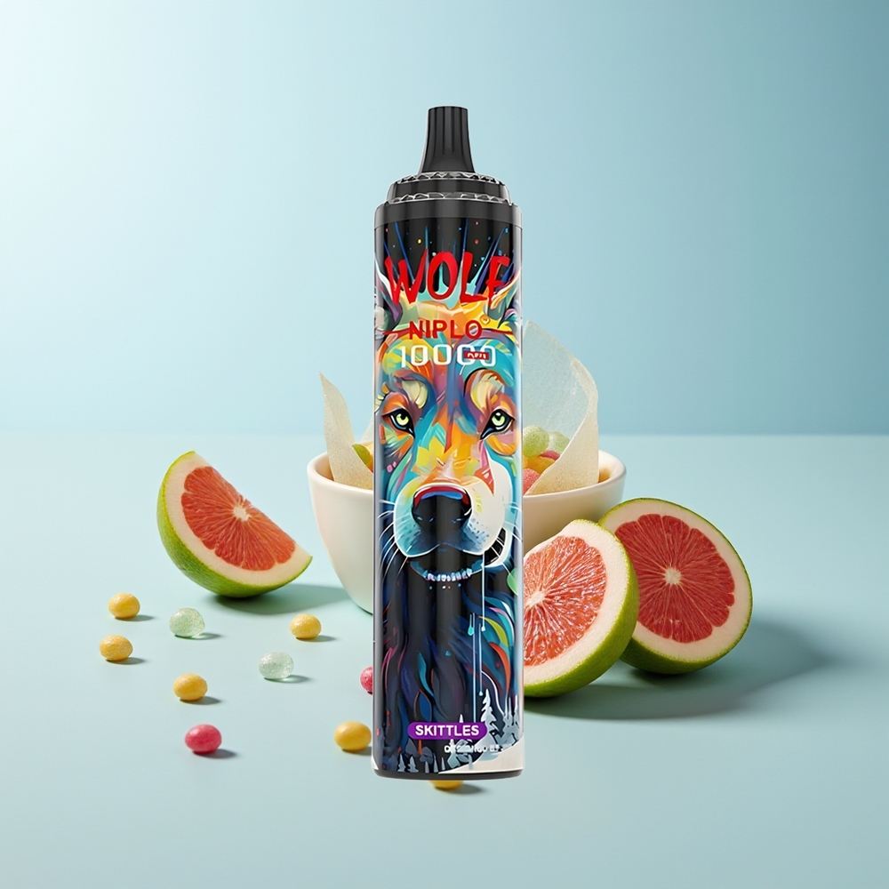 JNR Wolf Niplo 10000 Пуфове Skittles Вкус 1.0 Ohm Mesh 650mAh 20ml Type-C