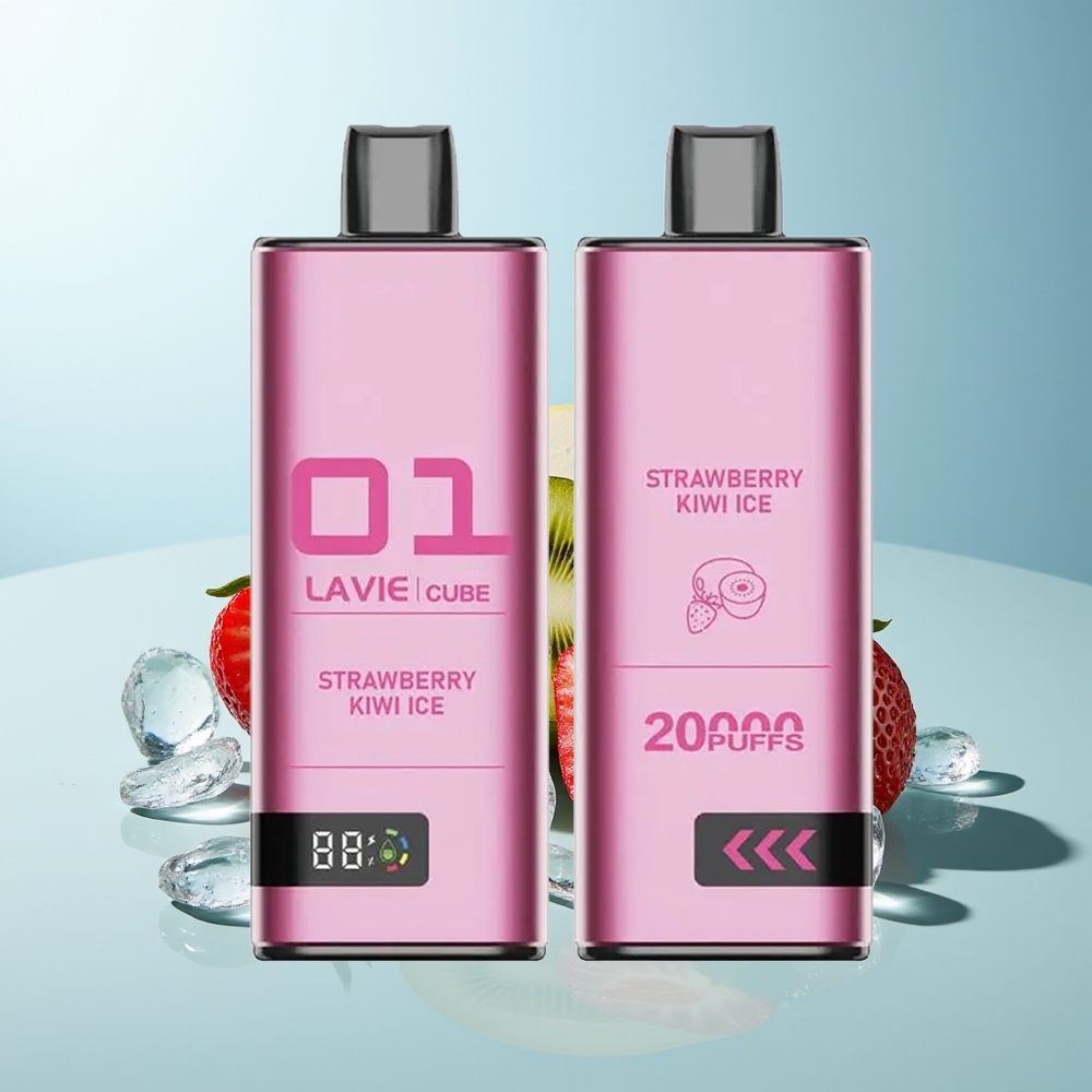 LAVIE Cube 20000 Пуфове Диспосъбъл Вейп Ягода-Киви Лед