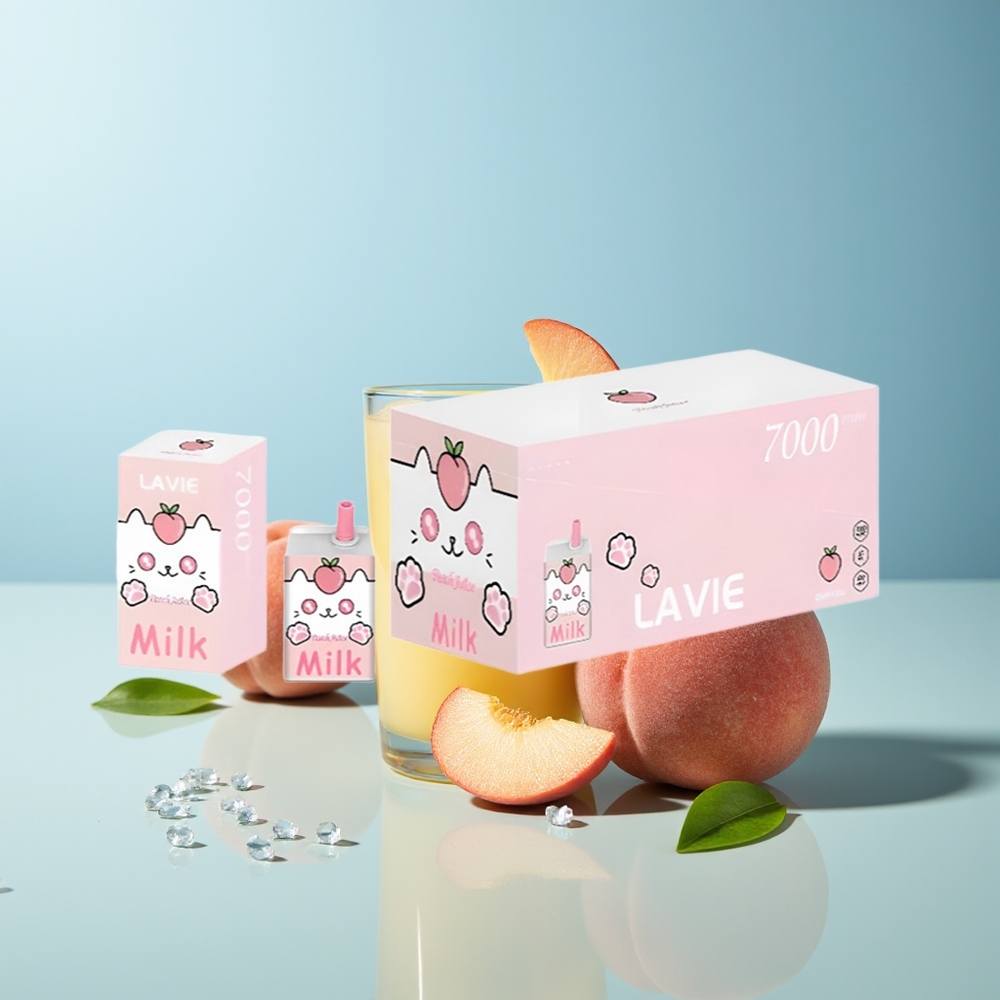 LAVIE Milk 7000 Пуфове Прасковов Сок 16ML 600mAh Type C