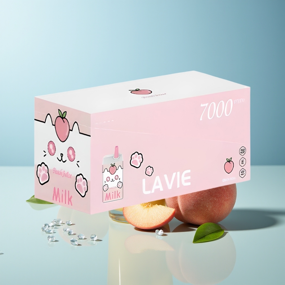 LAVIE Milk 7000 Пуфове Прасковов Сок 16ML 600mAh Type C