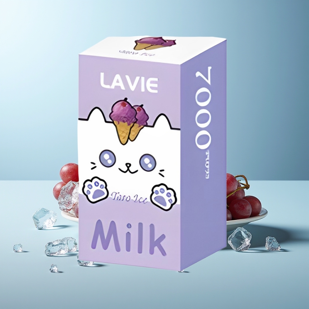 LAVIE Milk 7000 Пуфове Гроздов Лед Rechargeable Type C 16ML 5%