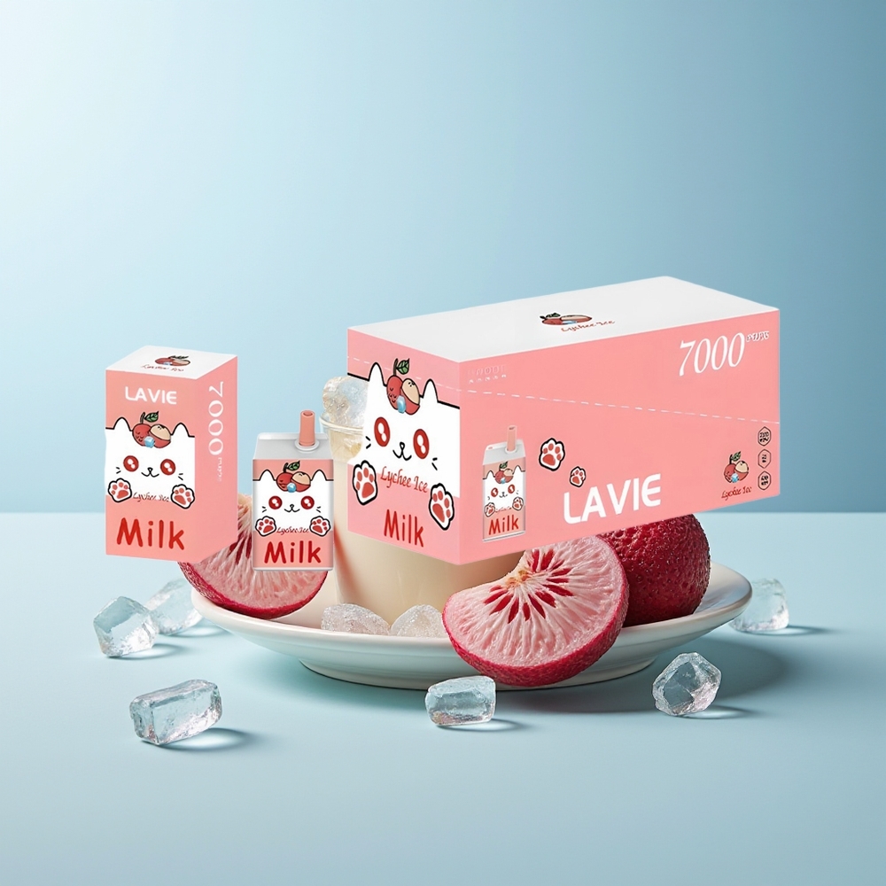 LAVIE Milk 7000 Пуфове Личи Лед Rechargeable Type C 16ML 600mAh 5%