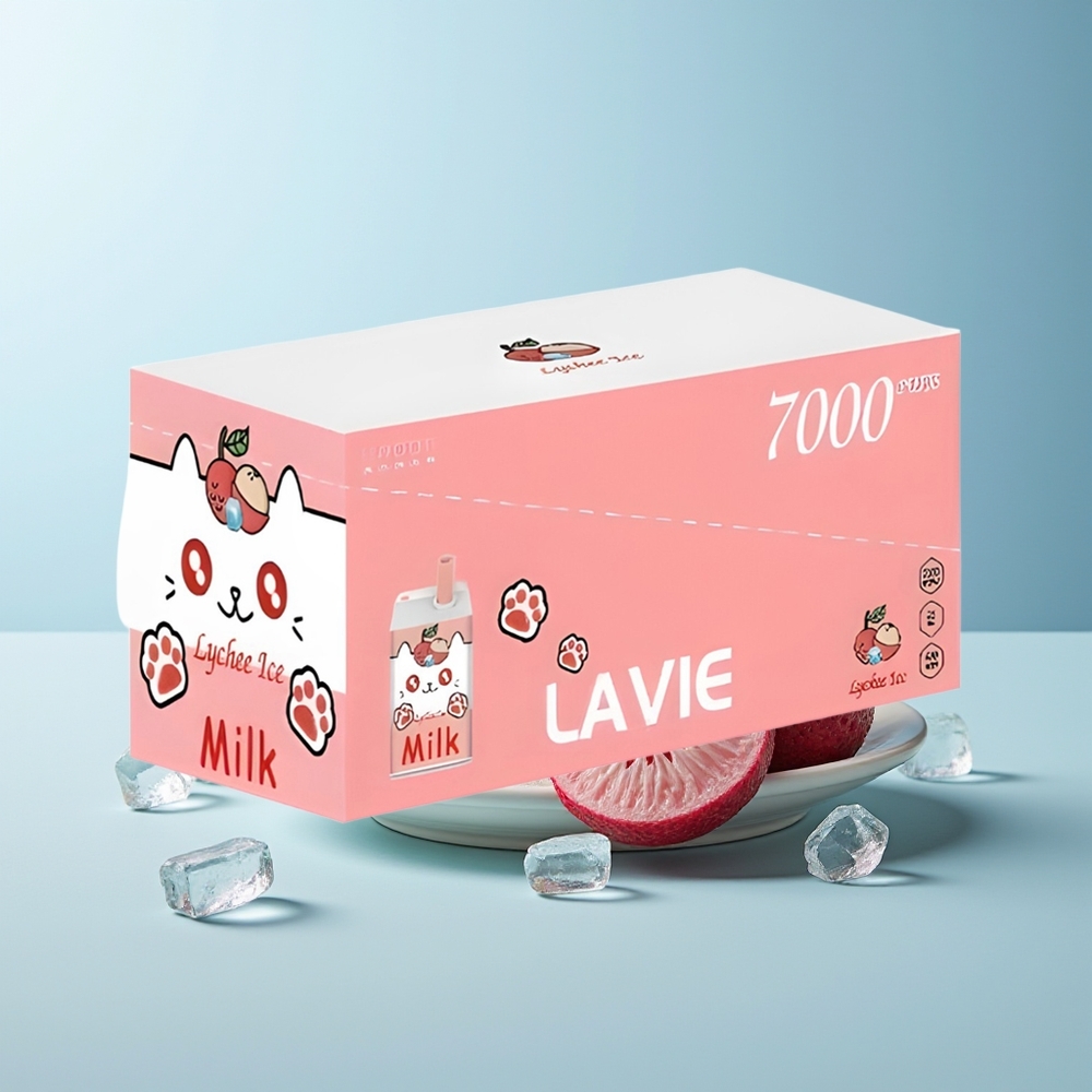 LAVIE Milk 7000 Пуфове Личи Лед Rechargeable Type C 16ML 600mAh 5%