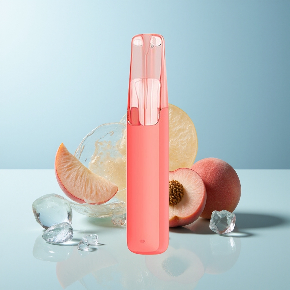 Snowplus Dash 4000 Пуфове Праскова Лед Ceramic 530mAh 7.5ml