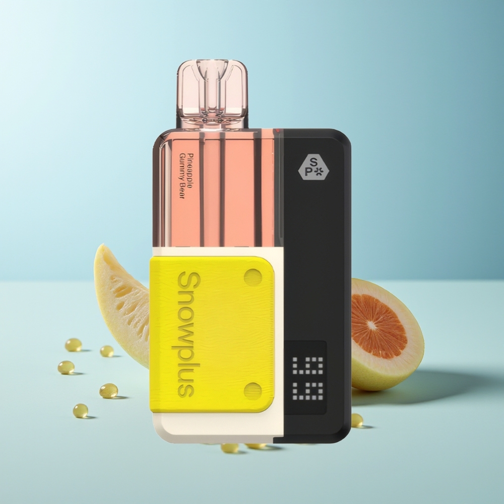 Snowplus Swift 15000 Пуфове Под Kit Ананасова Мечка Gummy с Двойна Мрежа Атомайзер 1000 mAh