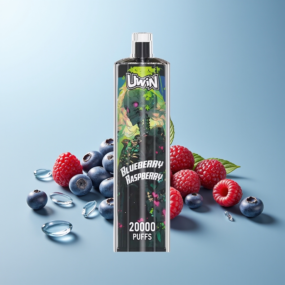 UWIN Shisha Hookah Crystal 20000 Пуфове Боровинка Малина Mesh Coil Type-C 22ml