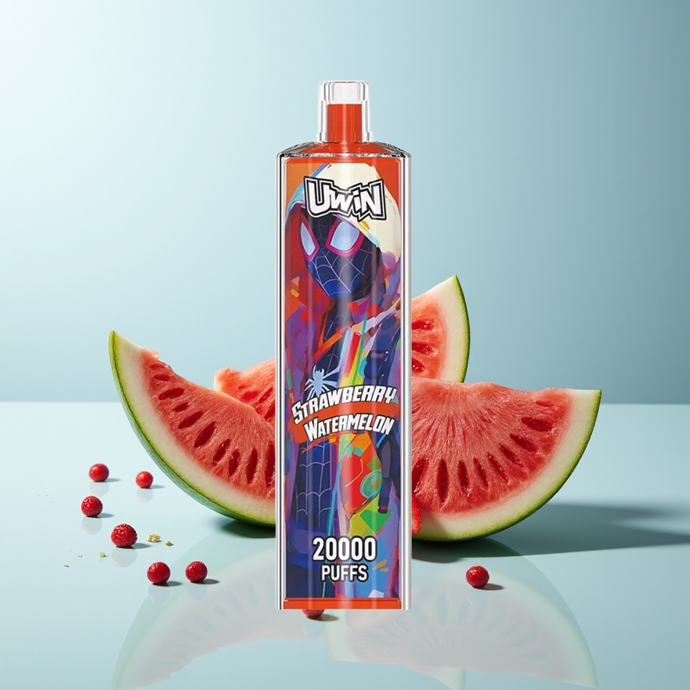 UWIN Shisha Hookah Crystal 20000 Пуфове Ягода Диня Без Никотин Mesh Coil Type-C 650mAh