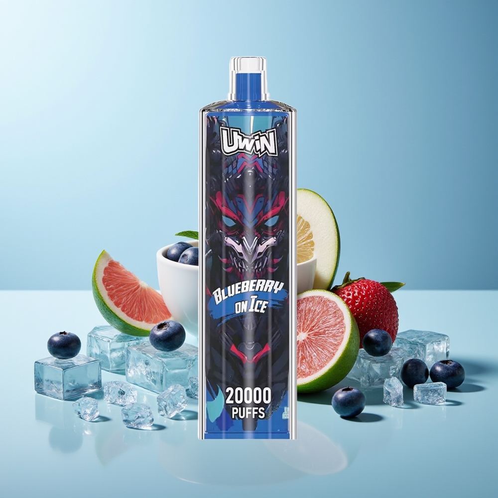 UWIN Shisha Hookah Crystal 20000 пуфове Боровинка на лед Mesh Coil Type-C