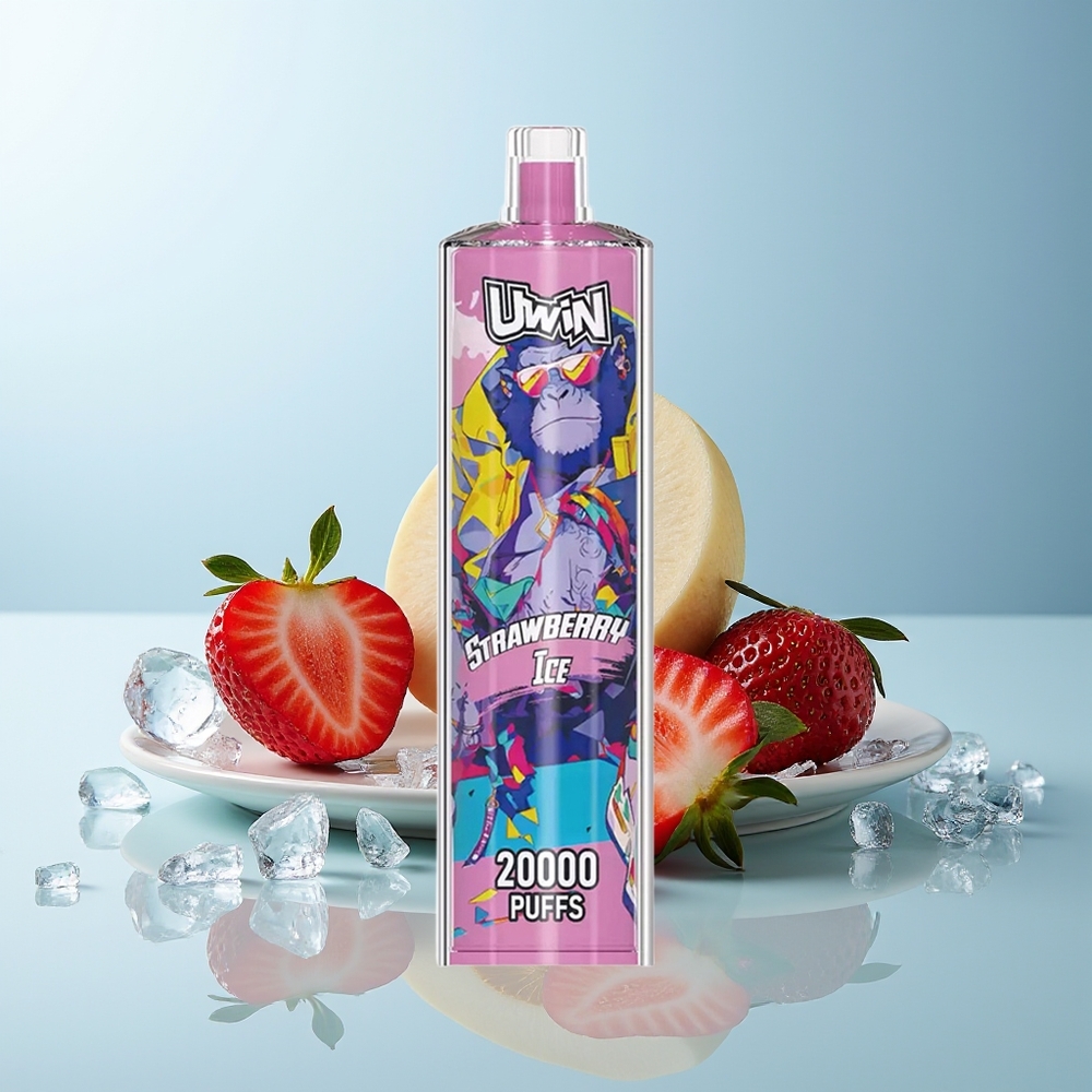 UWIN Shisha Hookah Crystal 20000 Пуфове Ягода Лед Mesh Coil Type-C