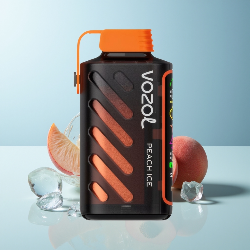 VOZOL Gear Power 20000 Пуфове Праскова Лед S.i.L.C. Tech Dual Mesh Coil 20mL 5%