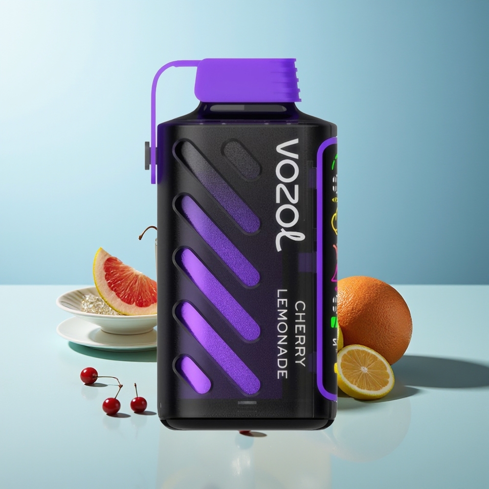 VOZOL Gear Power 20000 Пуфове Череша Лимонада S.i.L.C. Tech Dual Mesh Coil Full Screen Display 20mL 5%