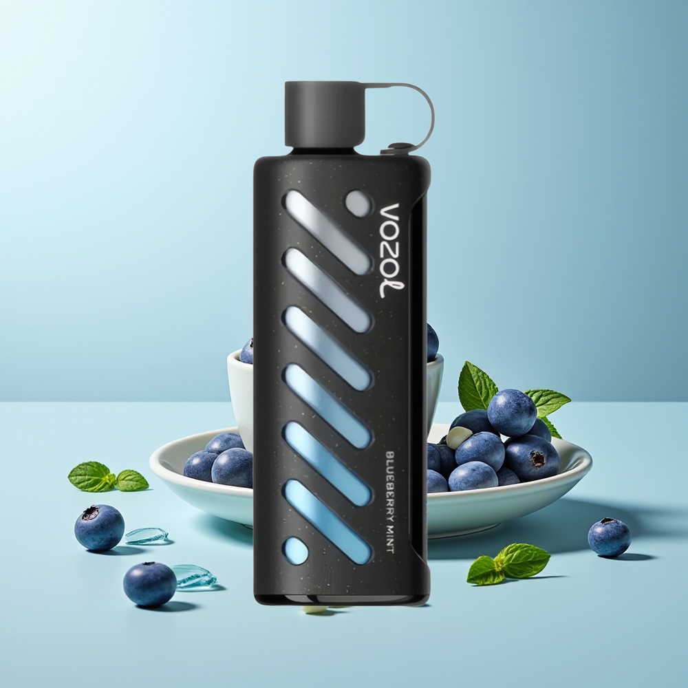 VOZOL Gear Shisha 25000 Пуфове Боровинка Мента Двойна Мрежа 5mg/ml 1000mAh S.i.L.C Tech