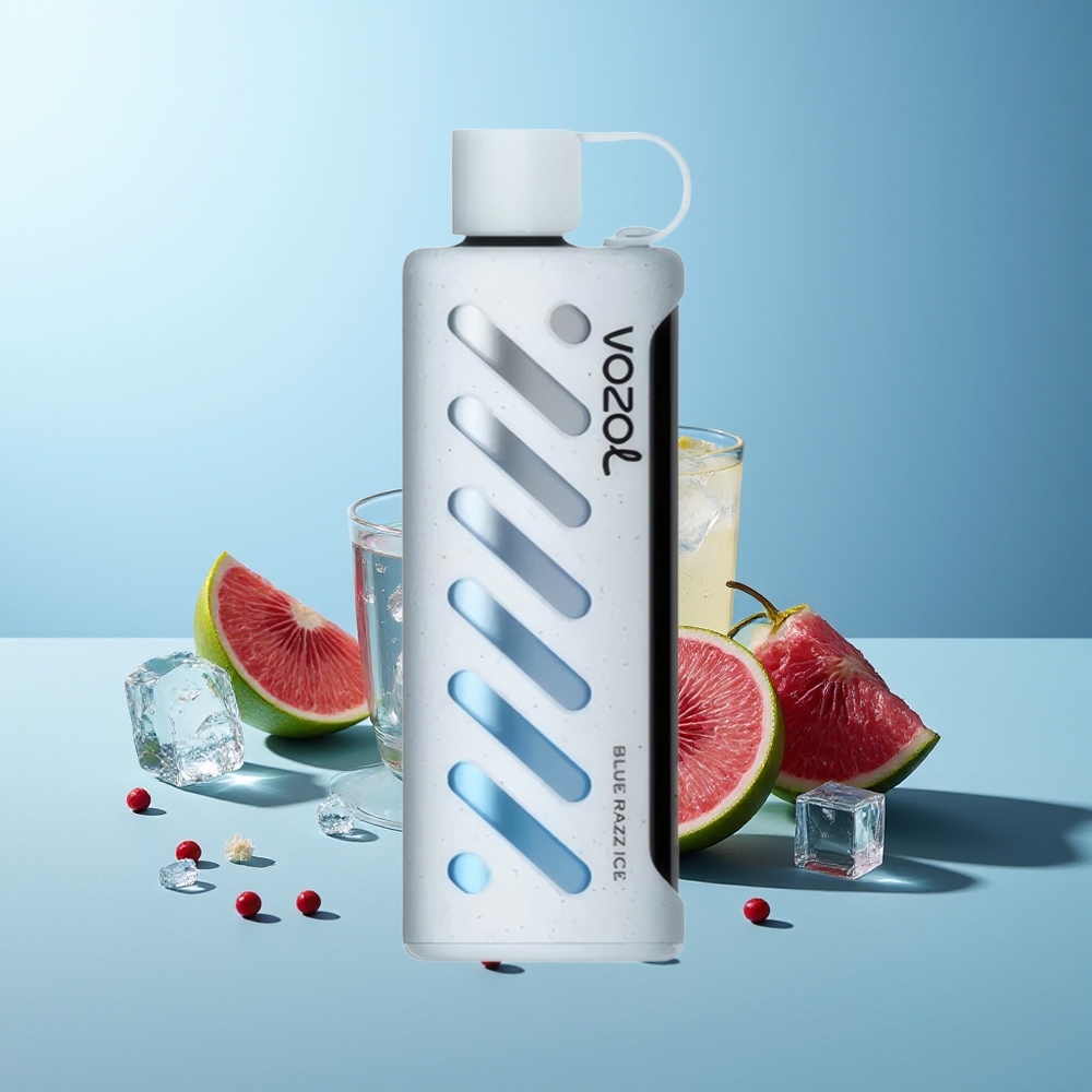 VOZOL Gear Shisha 25000 Пуфове Синя Малина Лед S.i.L.C Tech Dual Mesh 1000mAh 5mg/ml
