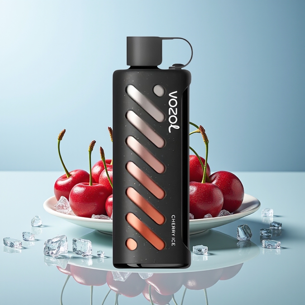 VOZOL Gear Shisha 25000 Пуфове Череша Лед S.i.L.C Tech Dual Mesh 1000mAh 5mg/ml