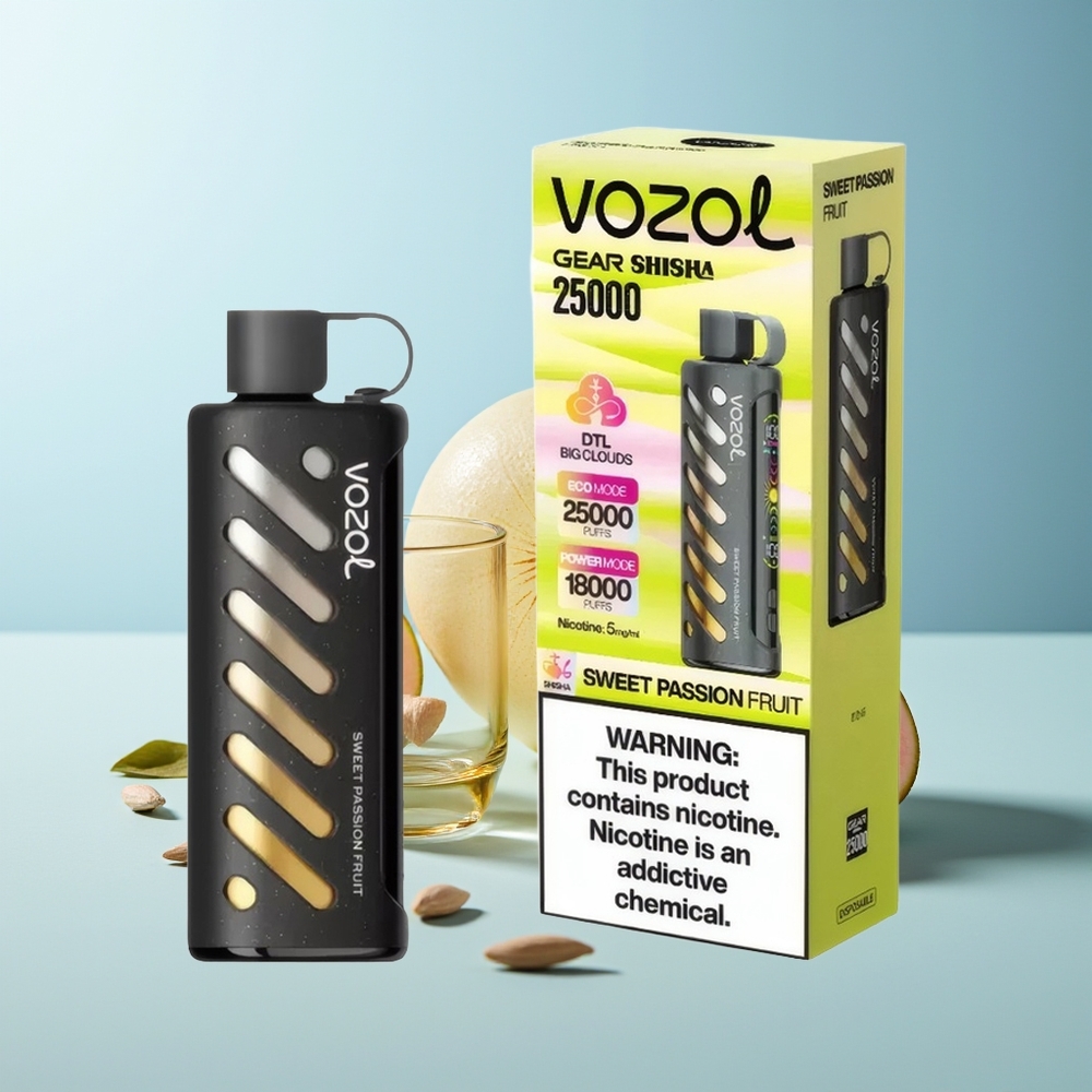 VOZOL Gear Shisha 25000 Пуфове Сладка Пъстра Фрукт S.i.L.C Tech Dual Mesh 1000mAh 5mg/ml