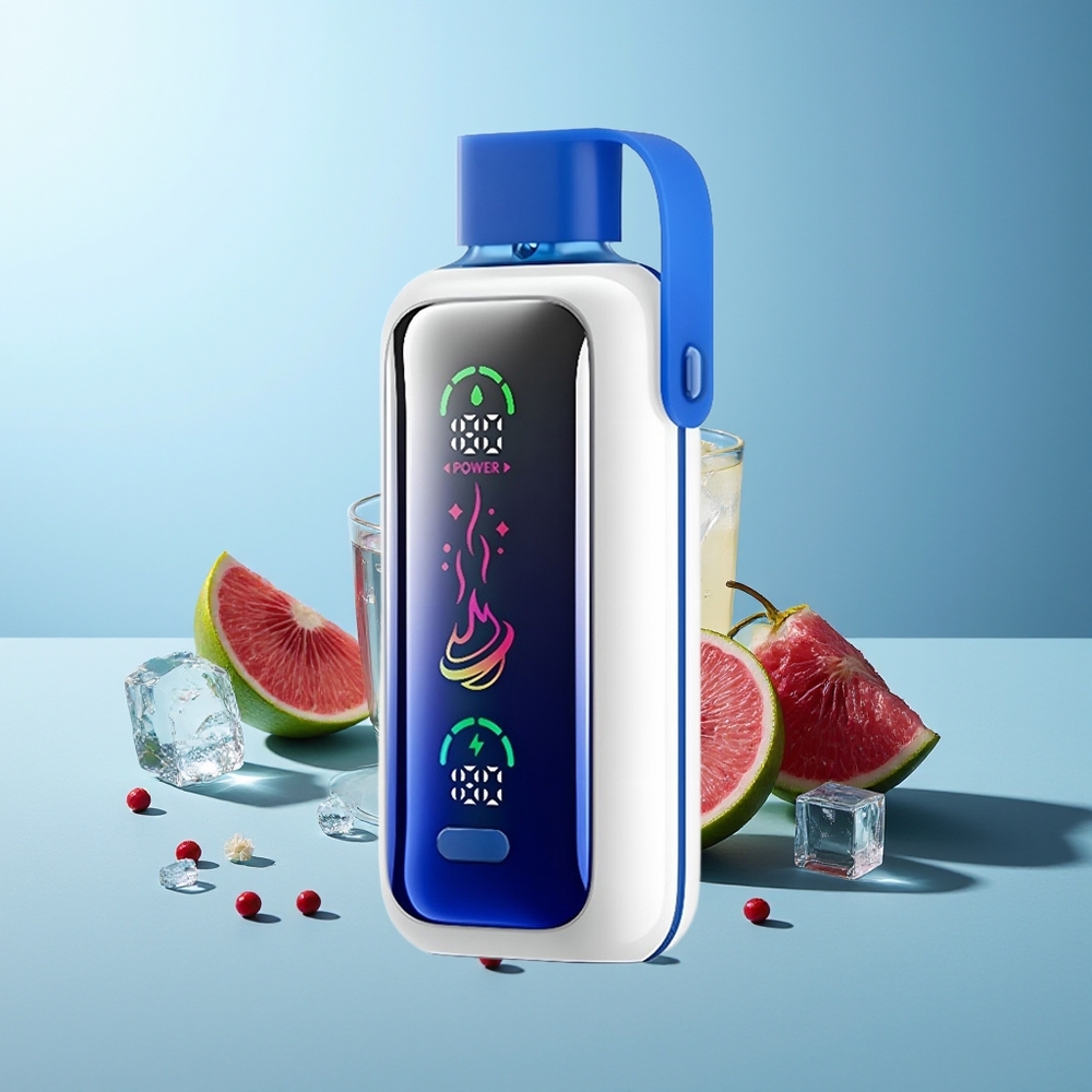 VOZOL Star 20000 Пуфове Dual Mesh Blue Razz Ice 2.2'' HD огледален екран 650mAh