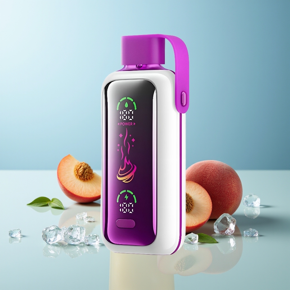 VOZOL Star 20000 Пуфове Праскова Лед HD Огледален Екран Двойна Мрежа 650mAh