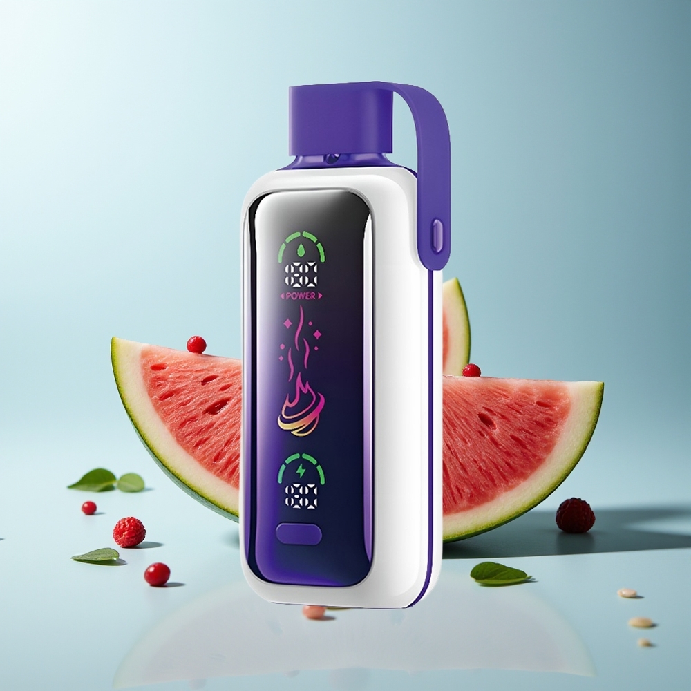 VOZOL Star 20000 Puffs Двойна мрежа Raspberry Watermelon 2.2" HD огледален екран 650mAh