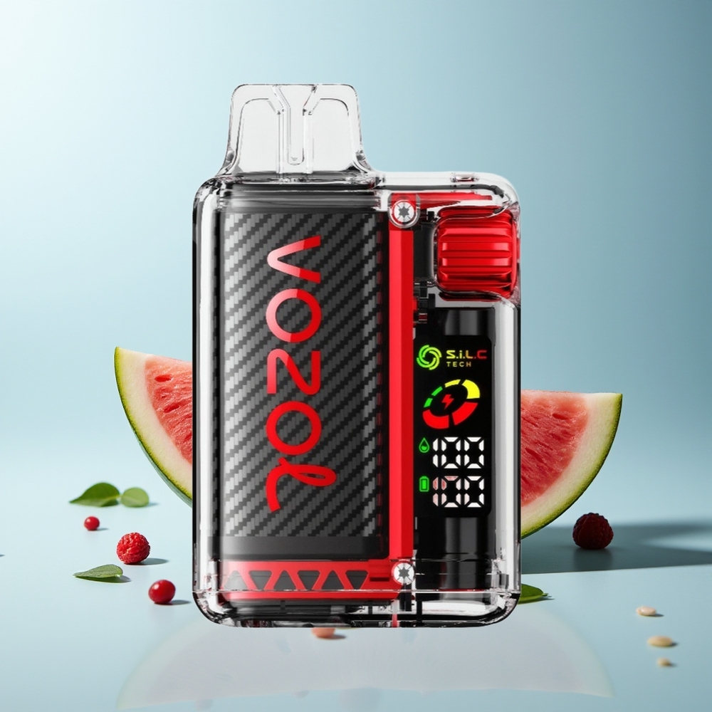 VOZOL Vista 20000 Puffs Двухплодова Малина Диня OLED S.i.L.C Tech Dual Mesh Coil 6-нива Регулиране на Мощността