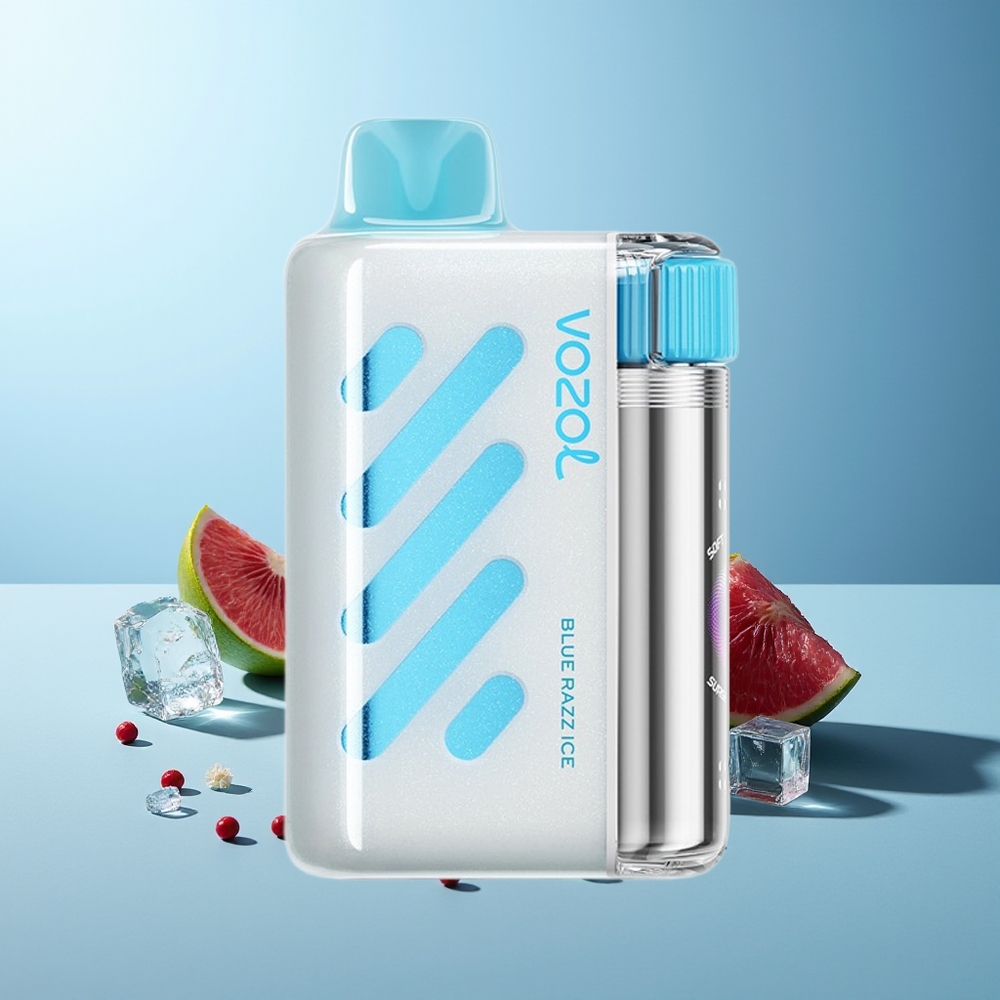 VOZOL VISTA 40000 Пуфове Синьо Малиново Ледяно 1000mAh S.i.L.C Mesh 2% Nicotine