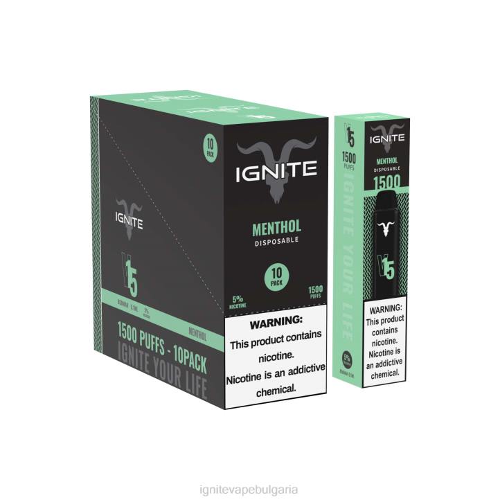 IGNITE V15 писалка за вейп 10 пакета ментол 6F82103 | Ignite Vape Ð¦ÐµÐ½Ð°