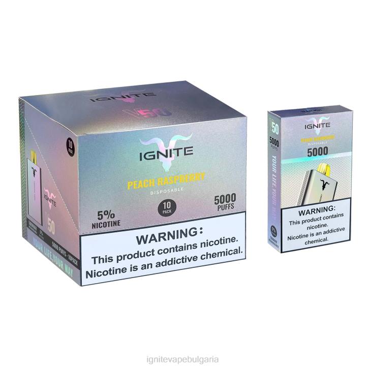 IGNITE V50 писалка за вейп 10 пакета праскова малина 6F82147 | Ignite Pods Review